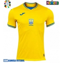 Camisa de Futebol Ucrânia Equipamento Principal Europeu 2024 Manga Curta